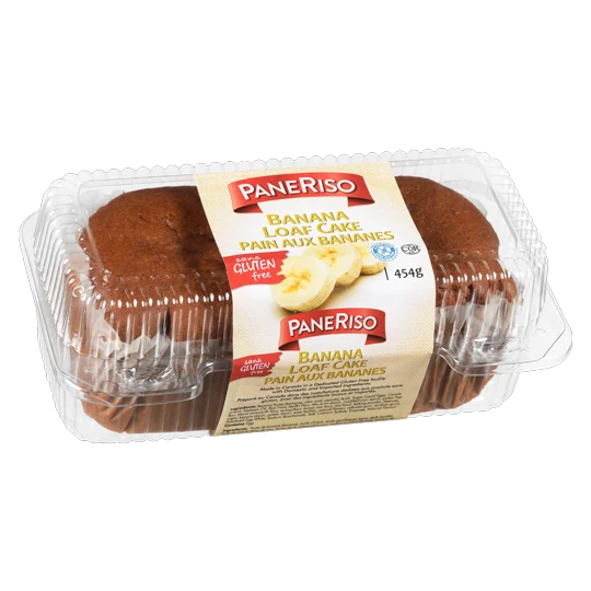 PaneRiso Banana Loaf Cake packaging