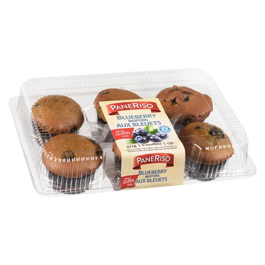 PaneRiso Blueberry Muffins packaging
